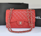 Chanel Jumbo Classic Original Caviar leather Flap Bag A36076 Red A36076