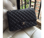 Chanel Jumbo Double Flaps Bag Black Original Caviar Leather A58601 Silver A58601
