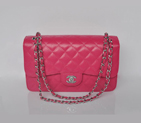 Chanel Jumbo Quilted Classic Caviar leather Flap Bag A58600 Rose Silver A58600