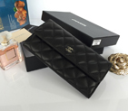 Chanel Matelasse Bi-Fold Wallet Original Sheepskin Leather A50096 Black A50096