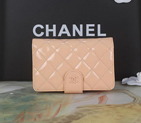Chanel Matelasse Bi-Fold Wallet Patent Leather C004 Light Pink C004