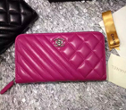 Chanel Matelasse Original Leather Zip Around Wallet A80467 Rose A80467