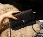 Chanel Matelasse Wallet Sheepskin Leater A80139 Black A80139