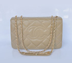 Chanel Sheepskin Leather Flap Shoulder Bag A67748 Apricot A67748