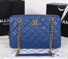 Chanel Sheepskin Leather Shoulder Bag A67245 Blue A67245