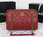 Chanel Sheepskin Leather Shoulder Bag A67245 Burgundy A67245