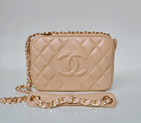 Chanel Sheepskin Leather Shoulder Bag A67750 Apricot A67750