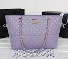 Chanel Sheepskin Leather Shoulder Bag A76600 Lavender A76600