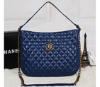 Chanel Sheepskin Leather tote shoulder Bag A2238 Blue A2238