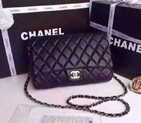 Chanel Sheppskin Leather Flap Shoulder Bag A68020 Black A68020