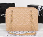 Chanel Shopping Bag Calfskin Leather A52248 Apricot A52248
