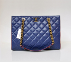 Chanel Shopping Bag Calfskin Leather A67029 Blue A67029