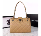 Chanel Shopping Bag in Original Caviar Leather A1870 Apricot A1870