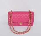 Chanel2.55 Series Flap Bag Caviar Leather 1112 in Rose with Gold Hardware 1112