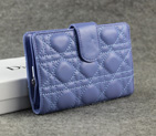 Dior Bi-Fold Wallet Sheepskin Leather DS023 Lightpurple