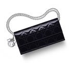 Dior Croisiere wallet in black patent calfskin