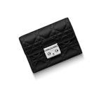 Dior Explorateur wallet in black lambskin