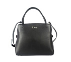 Dior Fall Winter Calfskin Top Handle Bag D0906 Black