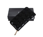 Dior Patent Leather Long Leather Wallet 31101 Black