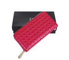 Dior Patent Leather Long Leather Wallet 31103 Rose
