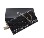 Dior Patent Leather Long Leather Wallet 31104 Black