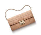 Dior Rendez-Vous wallet in Nude lambskin