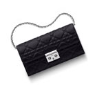 Dior Rendez-Vous wallet in black lambskin