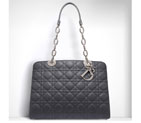 Dior Soft flap bag in Gris Dior lambskin