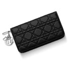 Dior Voyageur wallet in black lambskin