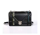 Diorama flap bag in Black Original Leather