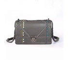 Diorama flap bag in Gray Original Leather