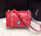 Diorama flap bag in Red Original Leather