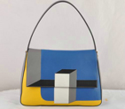 Fendi Multicolour Baguette Shoudler Bag 8BR600 Blue