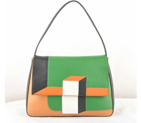 Fendi Multicolour Baguette Shoudler Bag 8BR600 Green