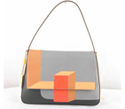 Fendi Multicolour Baguette Shoudler Bag 8BR600 Grey