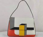 Fendi Multicolour Baguette Shoudler Bag 8BR600 White