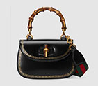 Gucci Bamboo Classic frame print leather top handle bag 495880 DT9YT 8915