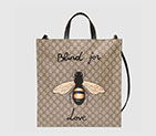 Gucci Bee print soft GG Supreme tote 450950 K571T 8666