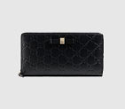 Gucci Bow Gucci Signature zip around wallet 388680 CWC1G 1000