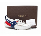 Gucci Classic shoes 2013 in white with blue