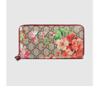 Gucci GG Blooms Supreme zip around wallet 404071 KU2IN 8693