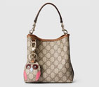 Gucci GG EMBLEM MINI BUCKET BAG 815118 FAD6L 9758