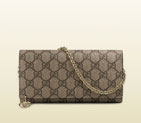 Gucci GG supreme canvas continental wallet