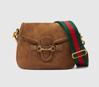 Gucci Lady Web suede shoulder bag 380573 CEMIT 2676