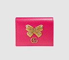 Gucci Leather card case with butterfly 499361 CAOGT 5661