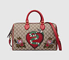 Gucci Limited Edition GG Supreme top handle bag with embroideries 409527 K8KCG 9789