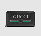 Gucci Print leather zip around wallet 496317 0GCAT 8163