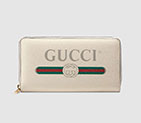 Gucci Print leather zip around wallet 496317 0GCAT 8820