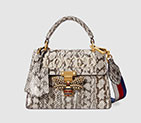 Gucci Queen Margaret small snakeskin top handle bag 476541 LOOVT 9575