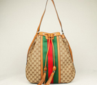 Gucci Rania Drawstring Shoulder Bag 309622 Apricot